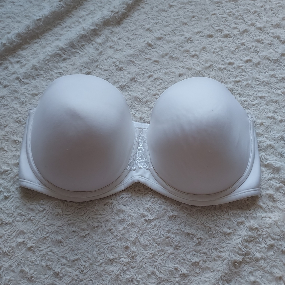 Vanity Fair Beauty Back White Convertible Strapless Bra 40DD Bridal Wedding